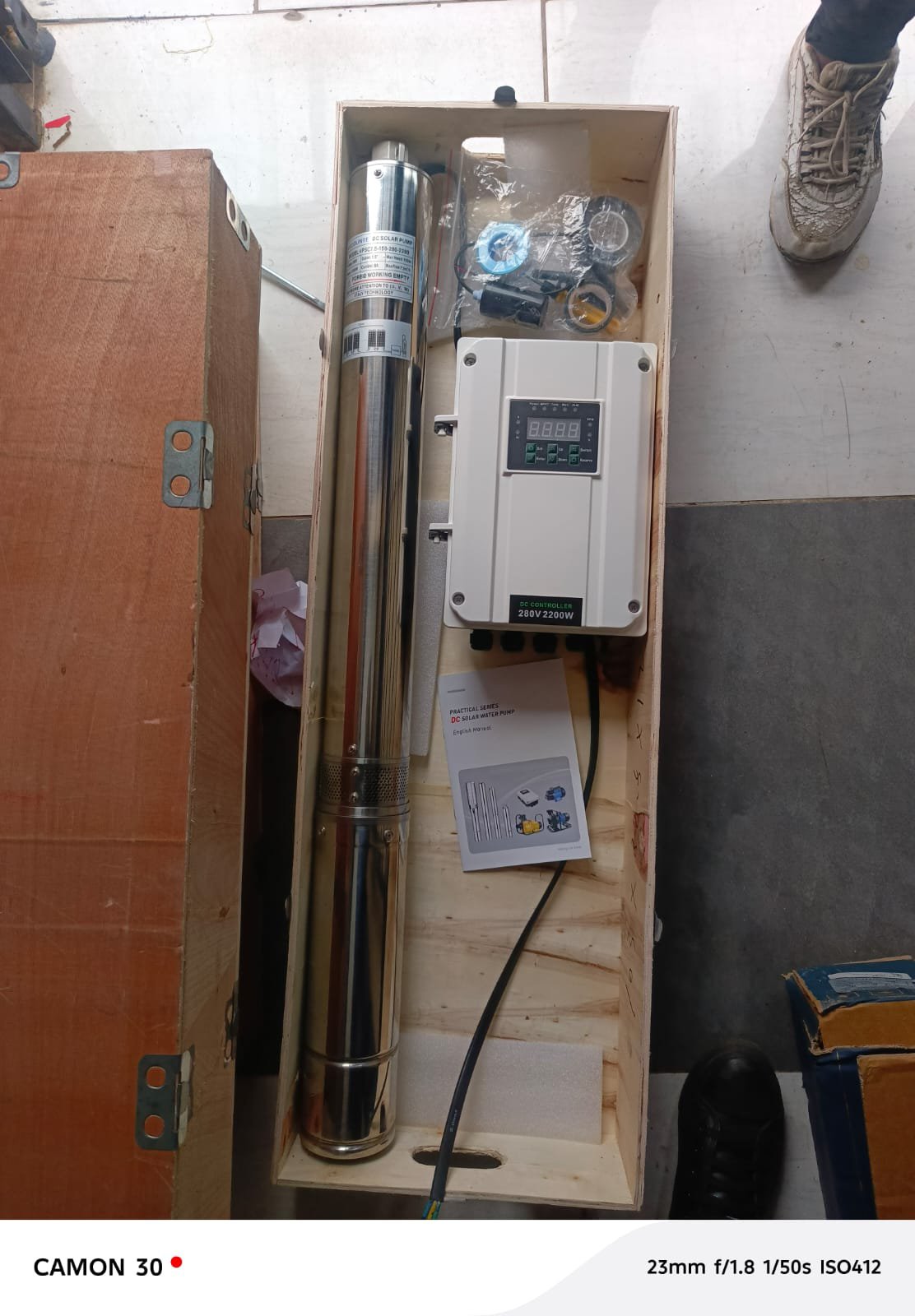 Renewable solar energy pump 150mtrs